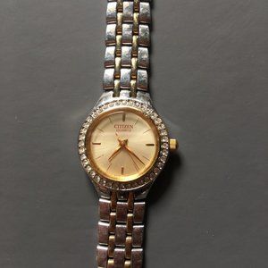 Citizen Quartz Crystal Accented Women's Watch
